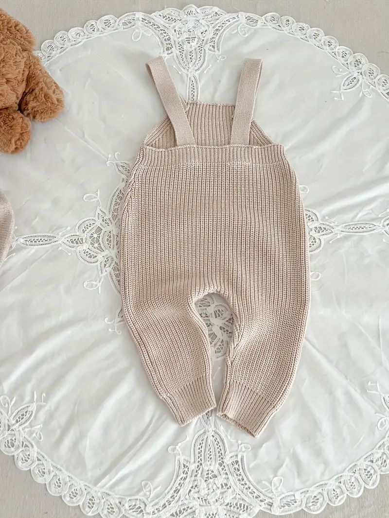 Autumn Baby Girls Comfy Cotton Knit Overall Kids - Temu | Temu Affiliate Program