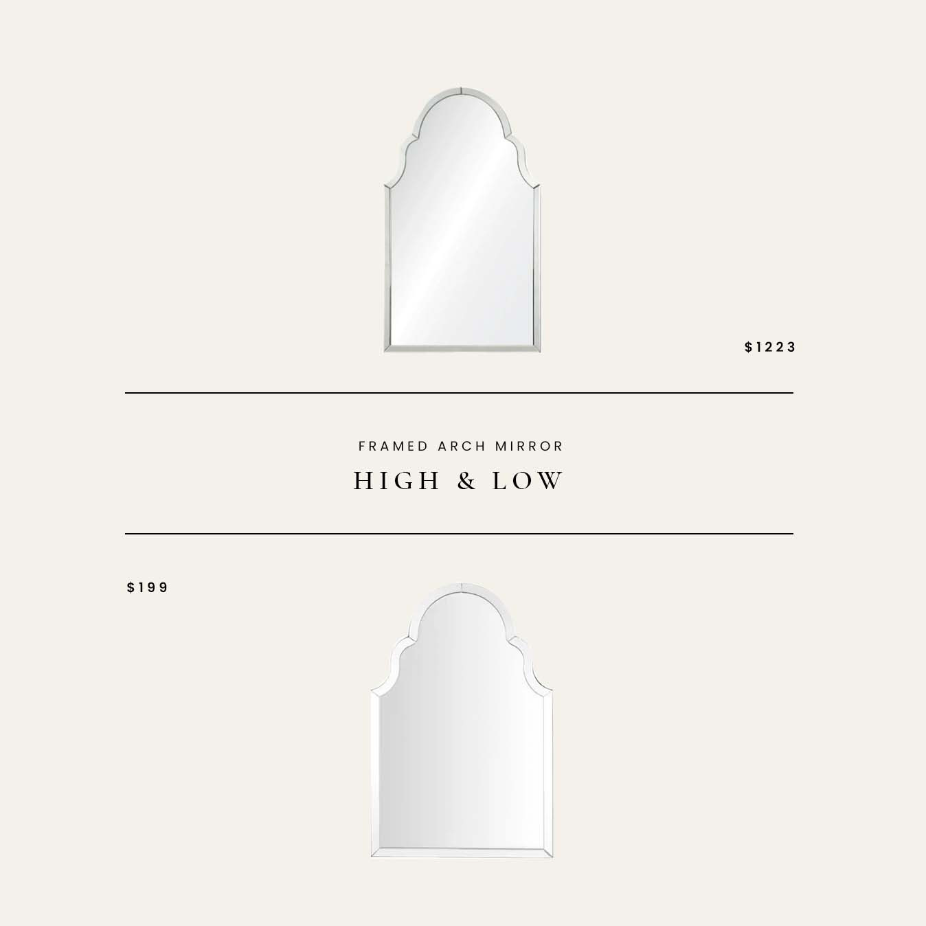 High / Low : Framed Arch Mirror 

 

#LTKHome