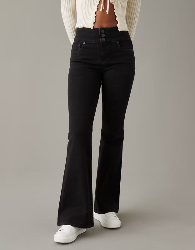 AE Dream Super High-Waisted Flare Jean | American Eagle Outfitters (US & CA)