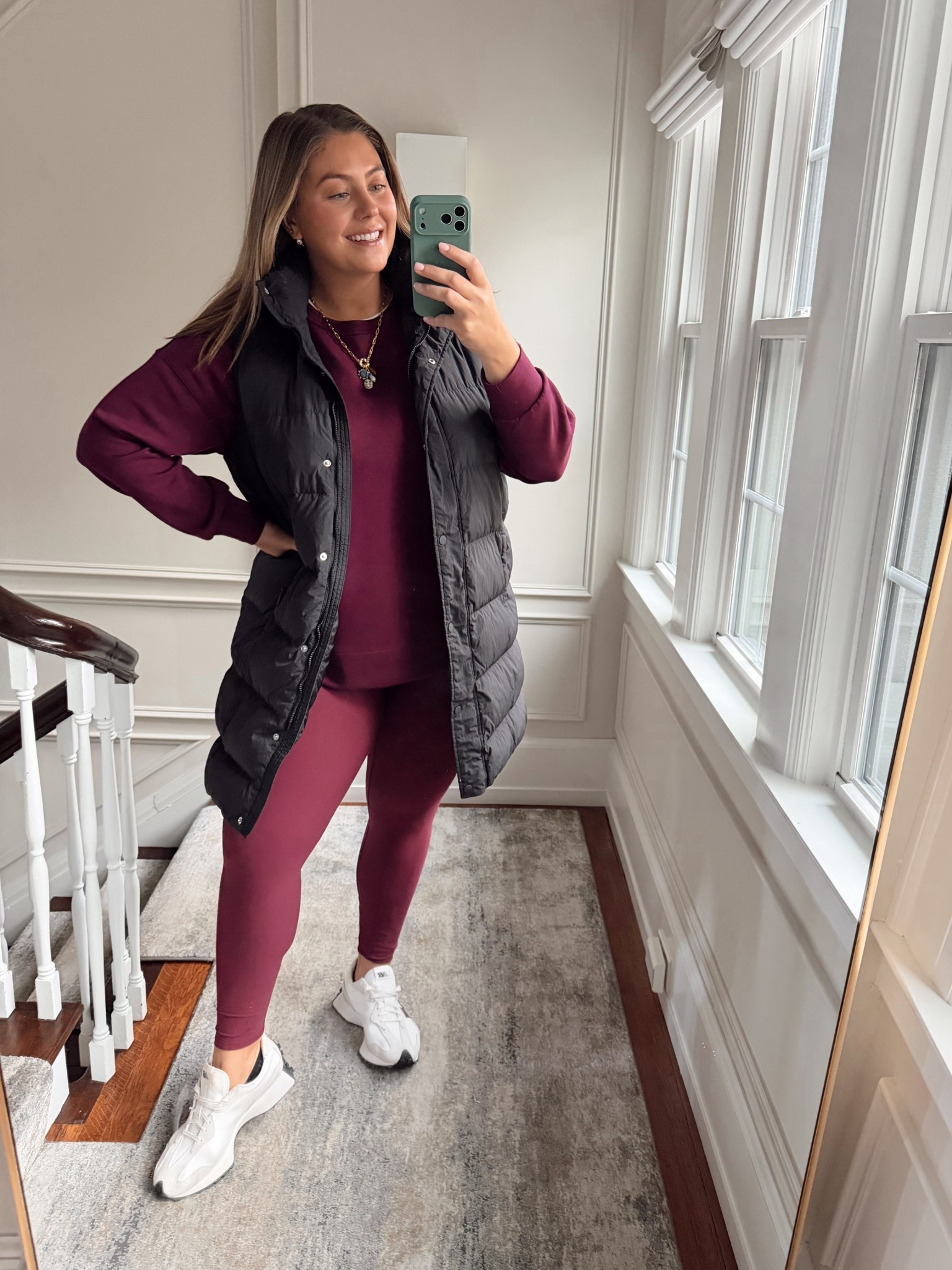 Wearing size 1X in top & leggings, XL in vest. 

#LTKPlusSize #LTKActive #LTKSeasonal