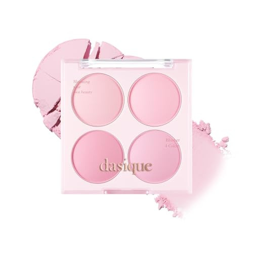 Dasique Blending Mood Cheek #08 Blueberry Sorbet | 4 Blendable Shades in Lightweight Smooth Powder | Vegan | Blush | Amazon (US)