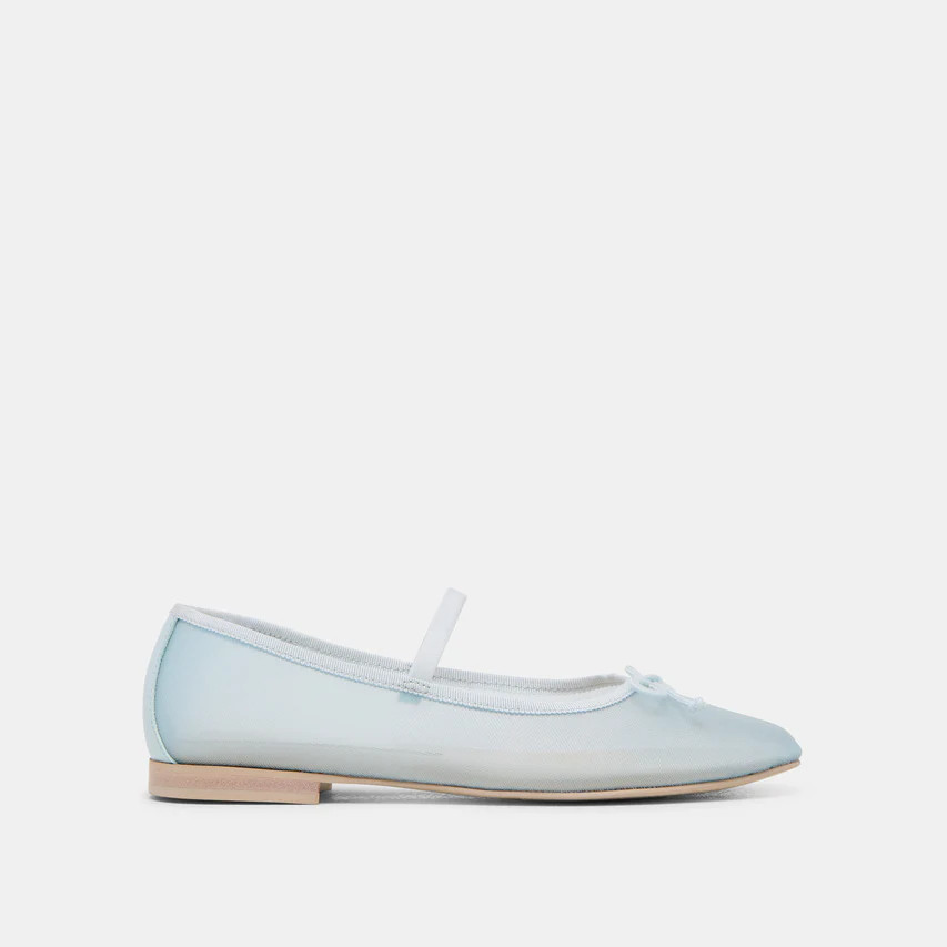 CADEL BALLET FLATS ICE BLUE MESH | DolceVita.com