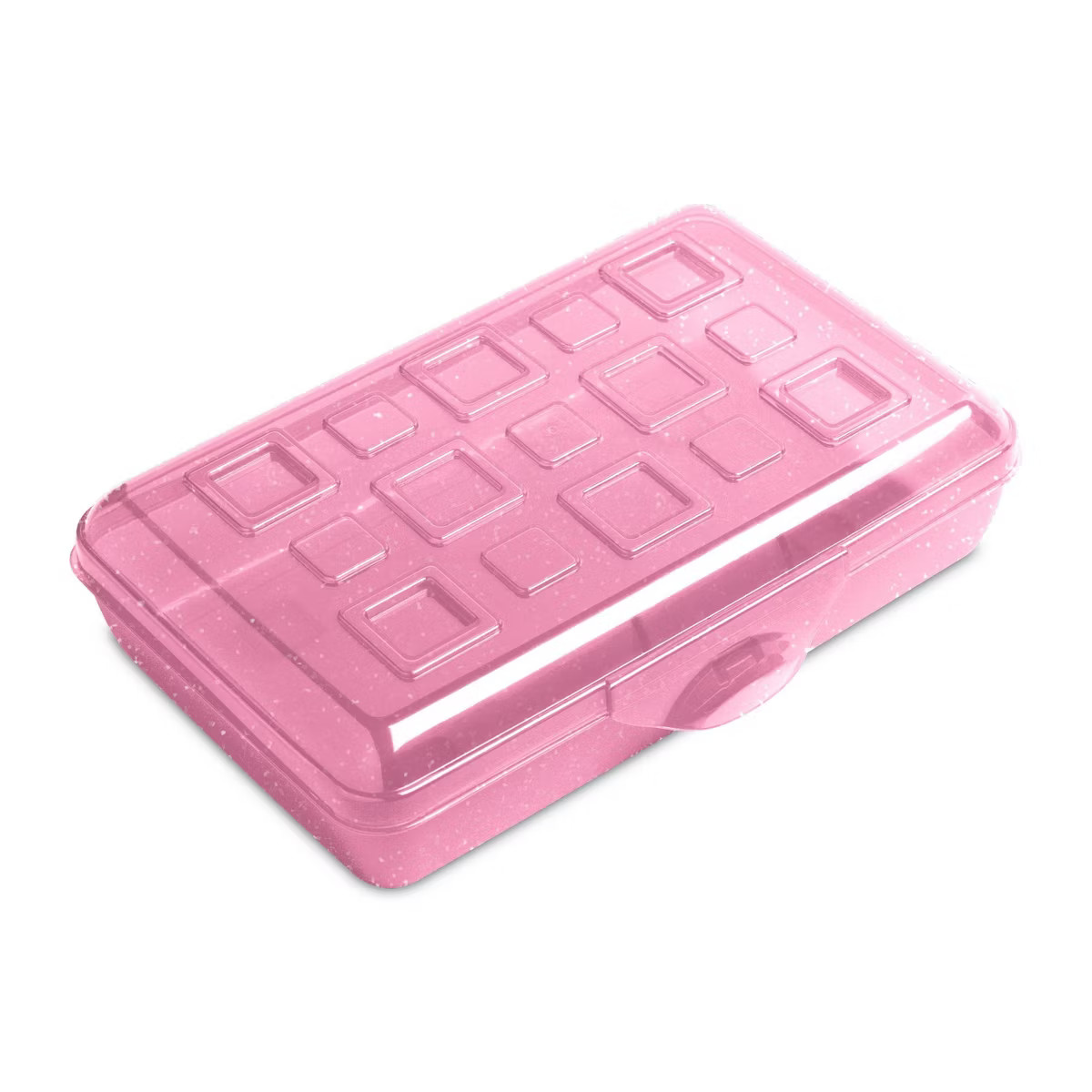 Sterilite Pencil Box Translucent Pink Glitter | Target