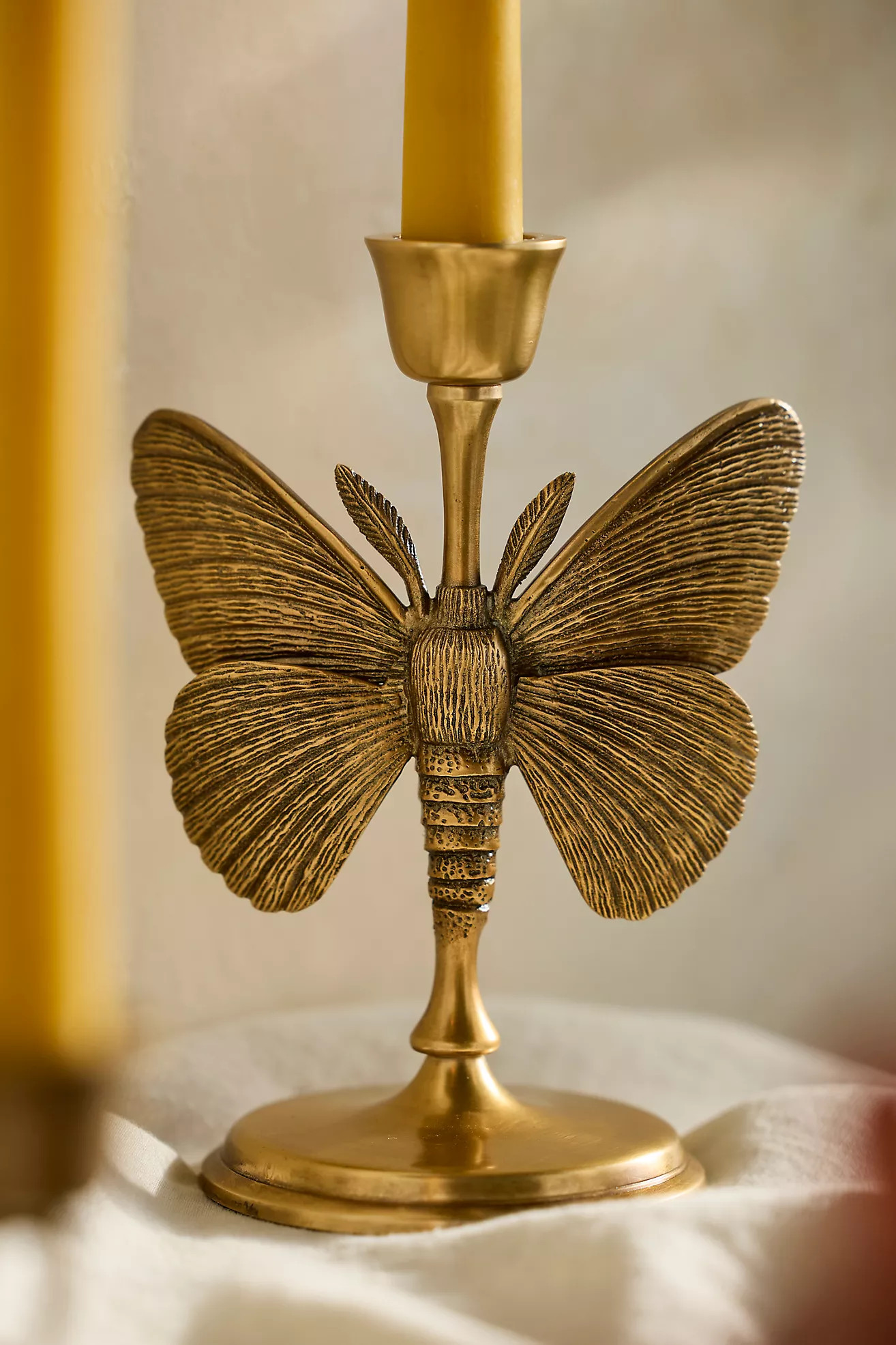 Brass Creature Taper Holder | Anthropologie (US)