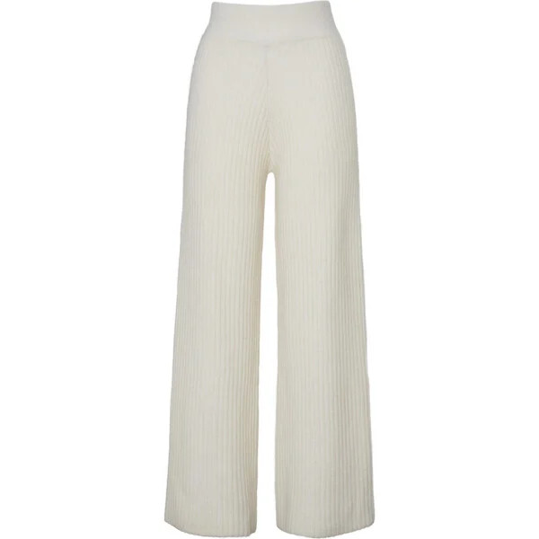 Women's Leah Pants, Ivory | Maisonette