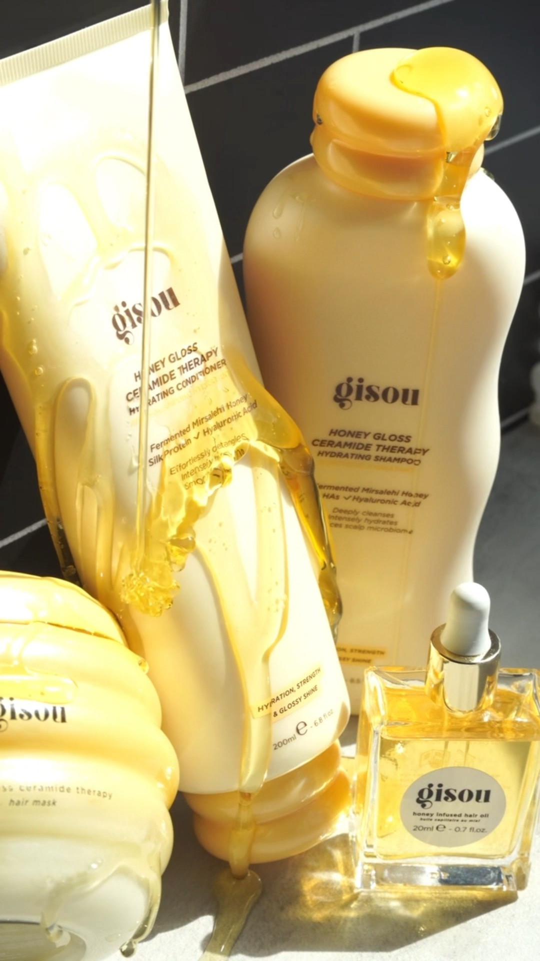 @Gisou Honey 🍯 Gloss Ceramide Therapy Hydrating Shampoo + Conditioner is a NEED trust me!! I was skeptical how it would work in my curls but I’m absolutely in love! 

🍯 GRAB it during the Sephora Sale ENDS TONIGHT 11/10 up to 20% off use code EVERYTHING @sephora 

Ingredients the make all the difference: Fermented Mirsalehi Honey, Ceramides and AHAs to deeply cleanse and hydrate while balancing scalp's microbiome for stronger, glossier hair. 


#sephorasale #gisou #hair 

#LTKBeauty #LTKselfcare #LTKGiftGuide