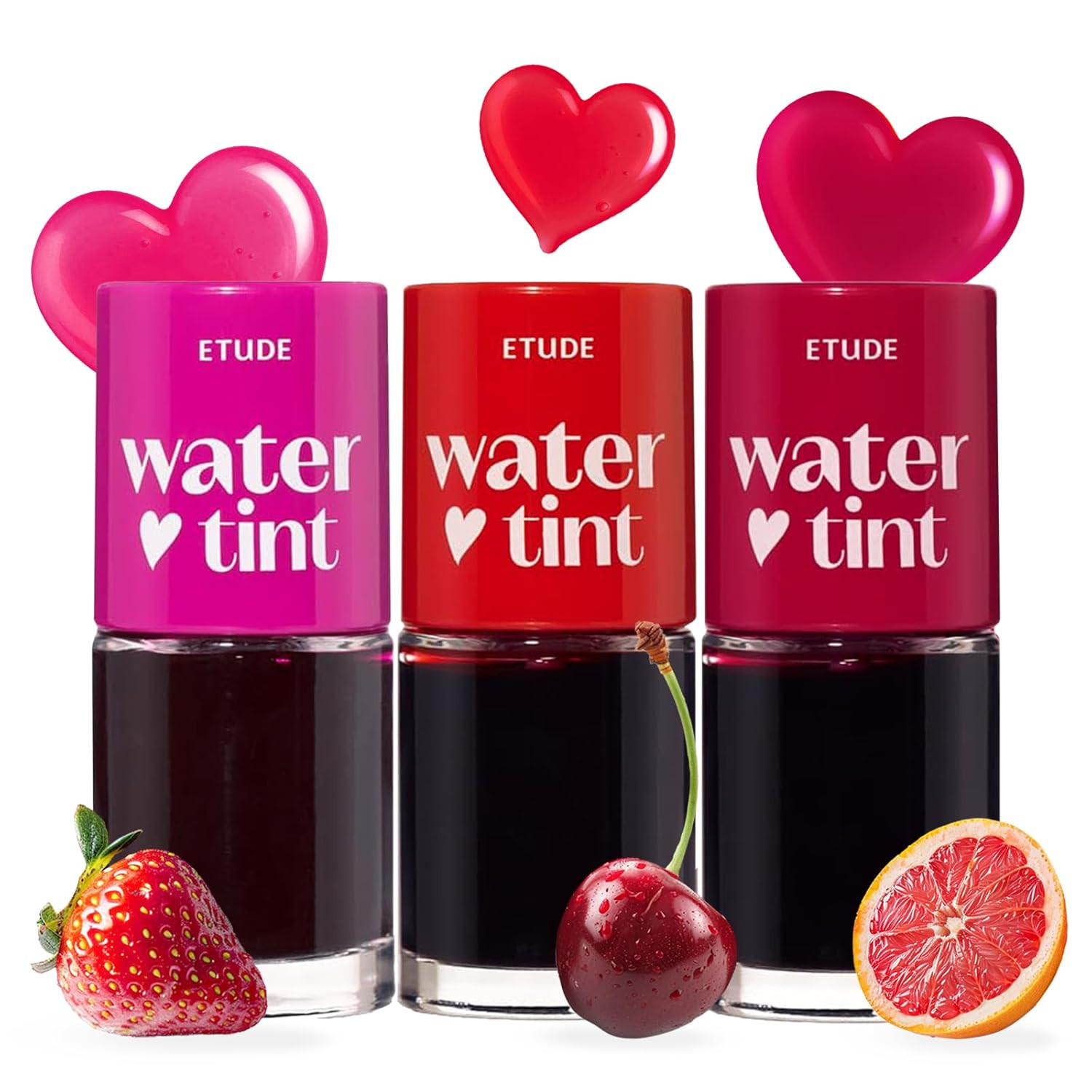 ETUDE Dear Darling Water Tint Lip and Cheek Stain 3 Color Set, 9g x 3 | Amazon (US)