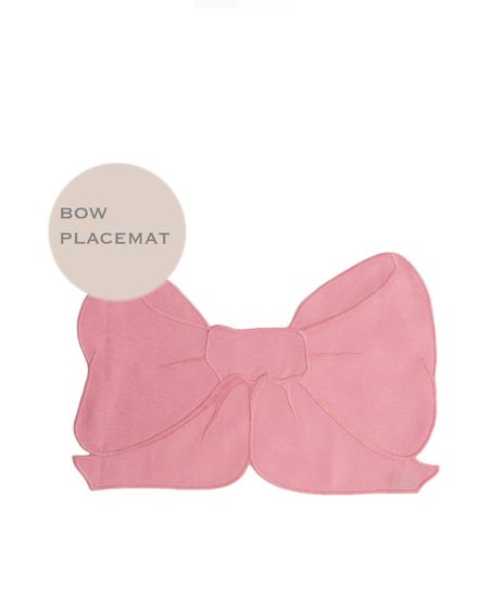 Pretty pink bow 🎀 placemat 

#LTKbaby #LTKparties #LTKhome