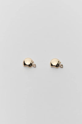 Gold Football Helmet Stud Earrings | Avara