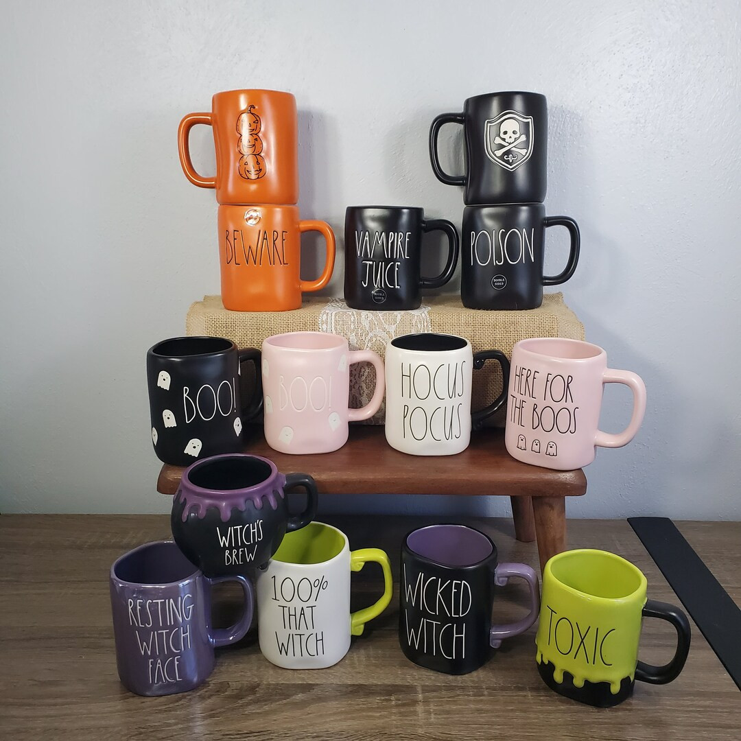 Rae Dunn Halloween Mugs Various Designs and Colors - Etsy | Etsy (US)