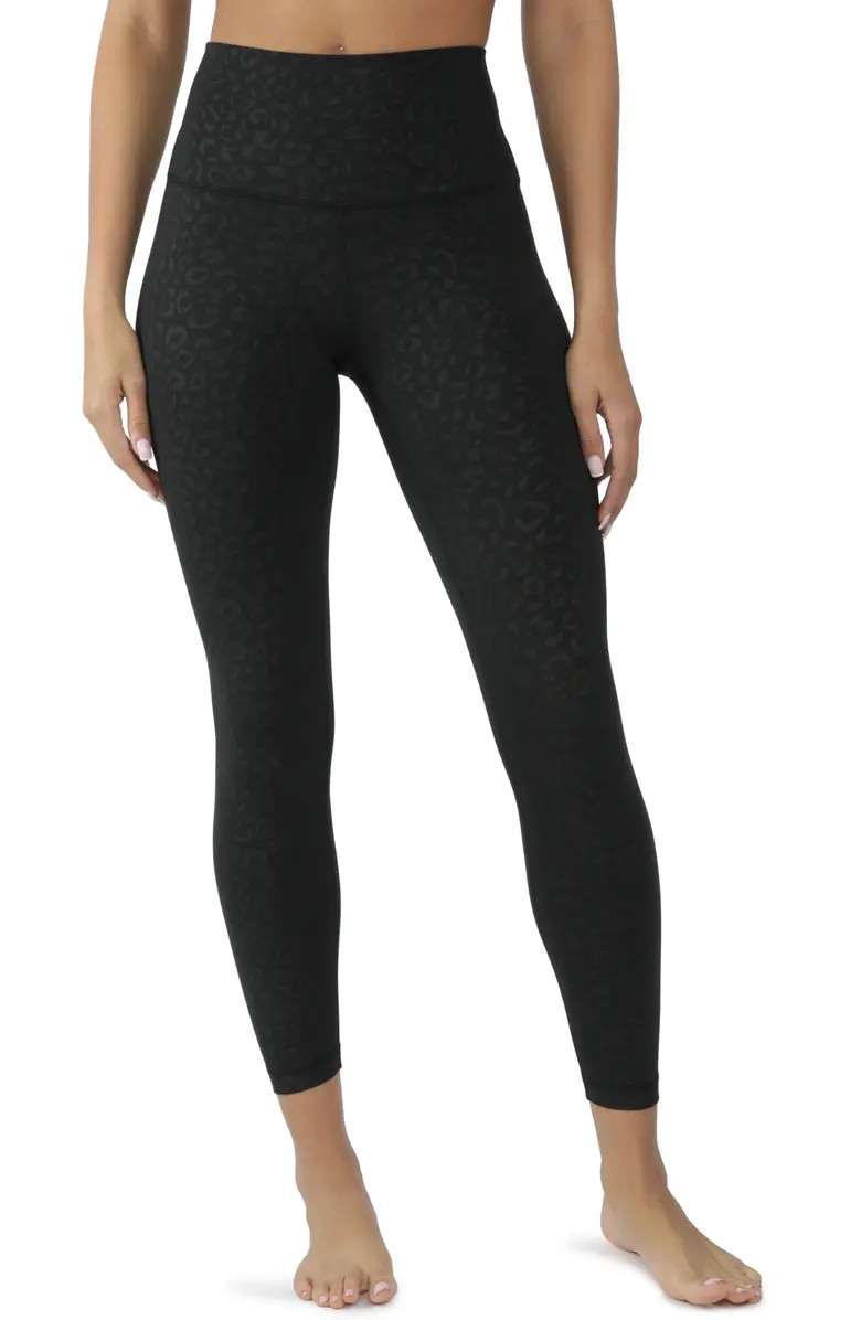 90 DEGREE BY REFLEX Wonderlink Tonal Leopard Print Leggings | Nordstromrack | Nordstrom Rack