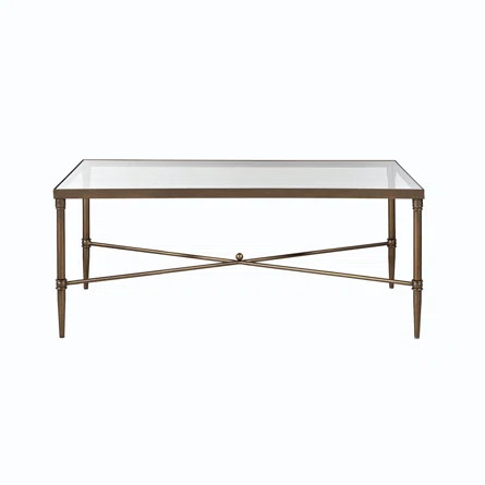 Madison Park Signature Porter Rectangle Broze Metal Coffee Table | Wayfair | Wayfair North America