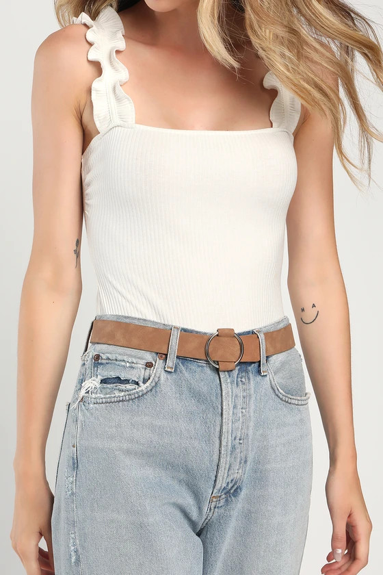 Effortless is More Light Brown Ring Belt | Lulus (US)