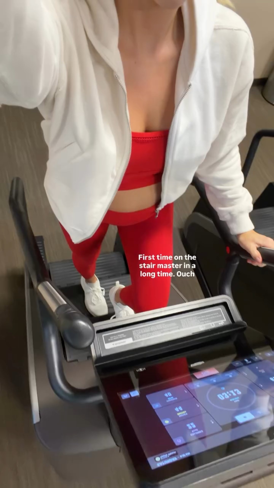 Wearing a small in jacket (cream), medium in top & leggings (sized up for pregnancy - vivid red with picot trim), shoes are tts! #kathleenpost

Active wear, workout wear, Pilates look, personal training, strength training, bump friendly, maternity outfit

#LTKBump #LTKfitnessgoals #LTKActive