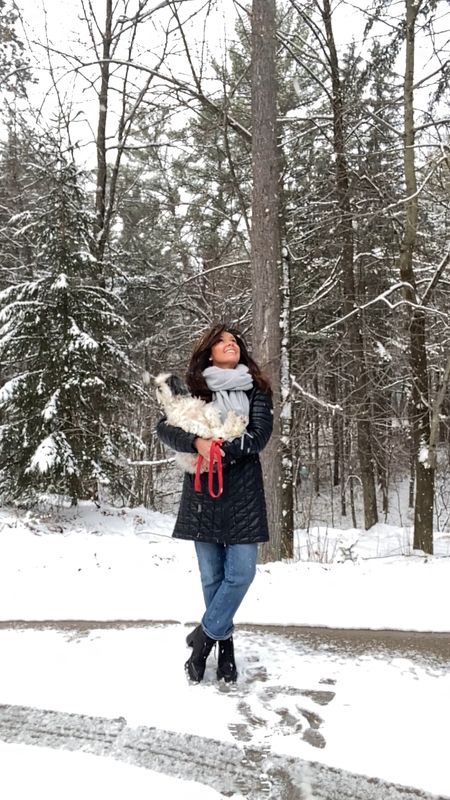 Get your boots out because it’s snowing! Bundle up and get cozy. 
Scarf, boots, winter jacket 
Sorel, Mango

#LTKstyletip #LTKover40 #LTKshoecrush