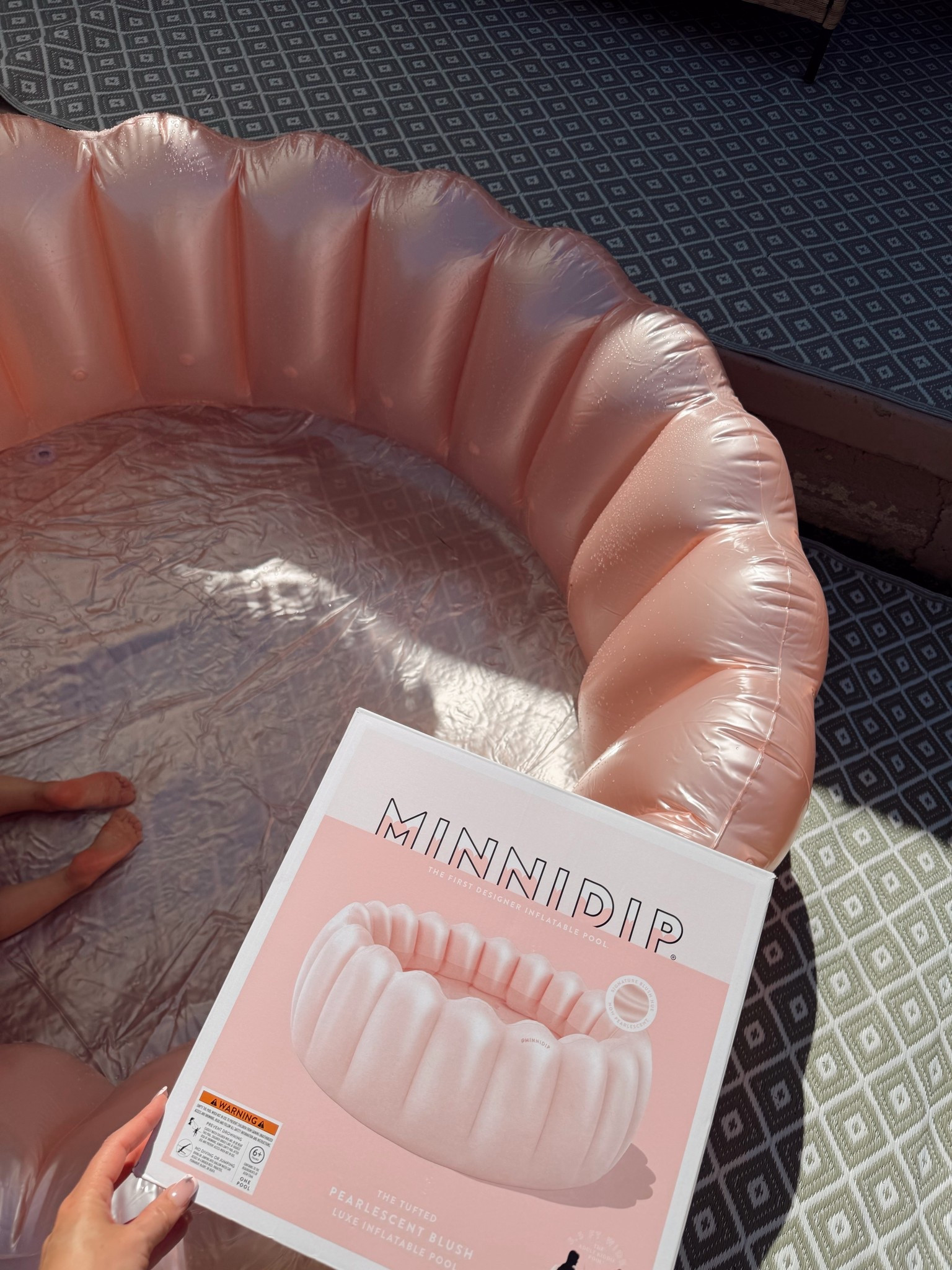 Toddler Girl Pink Pool #MinniDip 