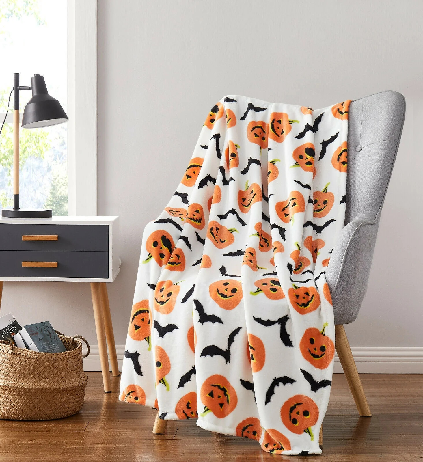 Kate Aurora Autumn Harvest & Halloween Themed Oversized Soft & Plush Accent Throw Blanket - Assor... | Walmart (US)