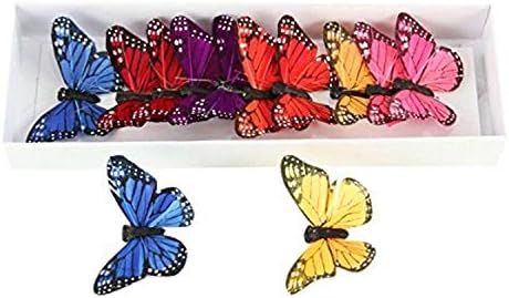 Amazon.com: Shinoda Design Center 0165500211 12 Piece Bright Color Butterfly Decor, 3", Assorted ... | Amazon (US)