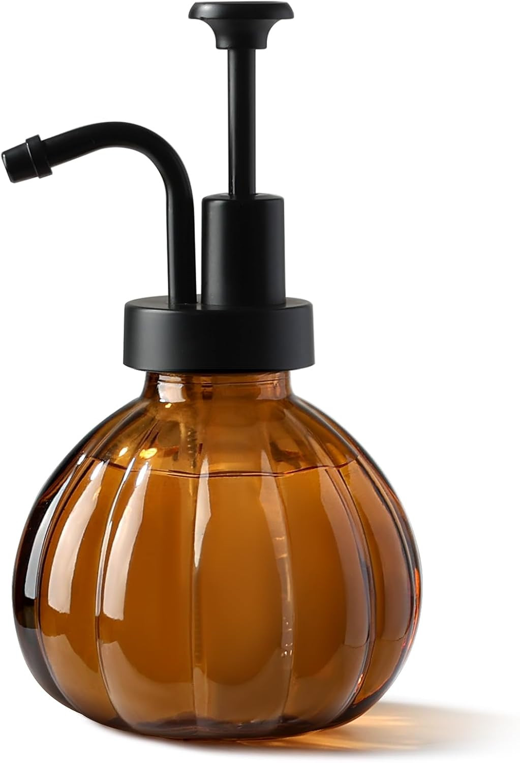 RACOBOT Halloween Soap Dispenser, Small Amber Glass Hand Soap Dispenser Bathroom, Vintage Pumpkin Style Soap Bottle with Pump, 9 fl oz Refillable Liquid Dish Dispenser for Kitchen/Home/Bathroom Decor | Amazon (US)