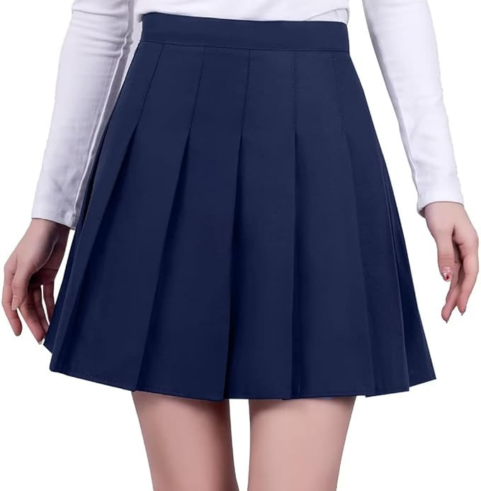 Pleated Mini Skirt High Waisted Tennis Skirts Skorts for Women Girls School Uniform Dress Cheer S... | Amazon (US)