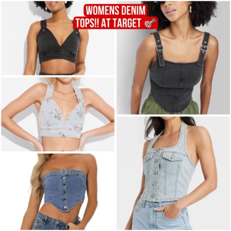Trending!! Womens denim vests, halter, & crop tops at Target! 

#LTKFestival #LTKStyleTip #LTKFindsUnder50