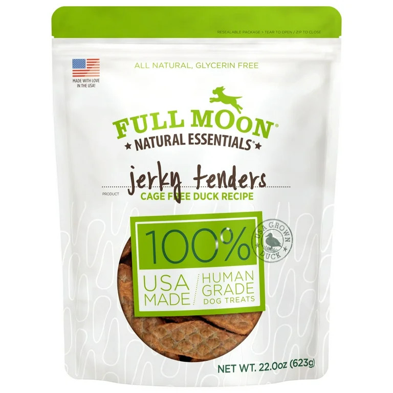 Full Moon All Natural Human Grade Dog Treats, Essential Duck Jerky Tenders, 22 Ounce, Dry | Walmart (US)