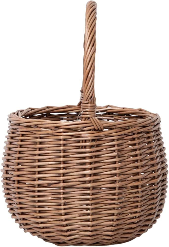 Picnic Basket, Wicker Picnic Basket with Handle, Kingwillow (Natural Color) | Amazon (US)