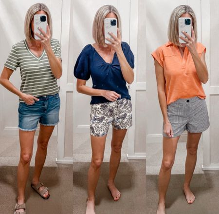 ⭐️ 50% off today! 
Summer outfits 
Shorts outfits 
Wearing an xs and a 2/26 in everything 
Love Loft 
Loft outfit ideas 
#summerfashion #outfitideas 
Sale finds 


#LTKSeasonal #LTKFindsUnder50 #LTKSaleAlert