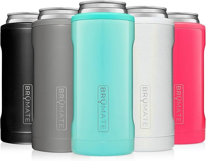 BrüMate Hopsulator Slim Double-walled Stainless Steel Insulated Can Cooler for 12 Oz Slim Cans (... | Amazon (US)