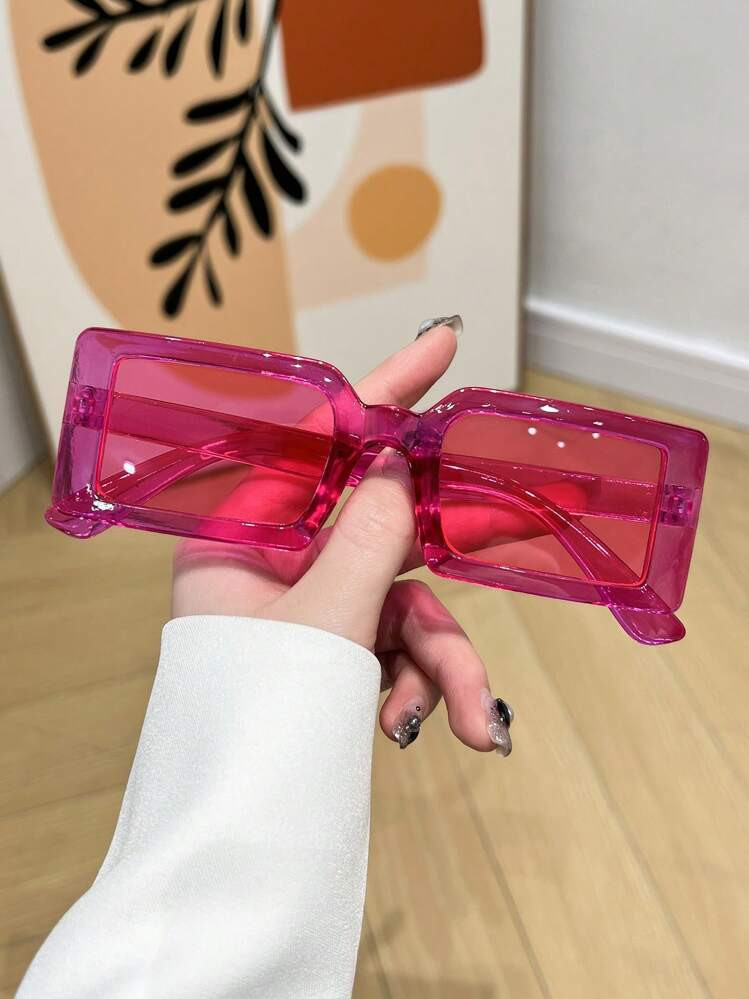 1pc Fashionable Cute Small Frame Y2K Women's Summer Beach Fashion Glasses Beach Accessories For Women Glasses Shades Basics Fall Winter Women Outfits Clothes Business Casual Gifts | SHEIN