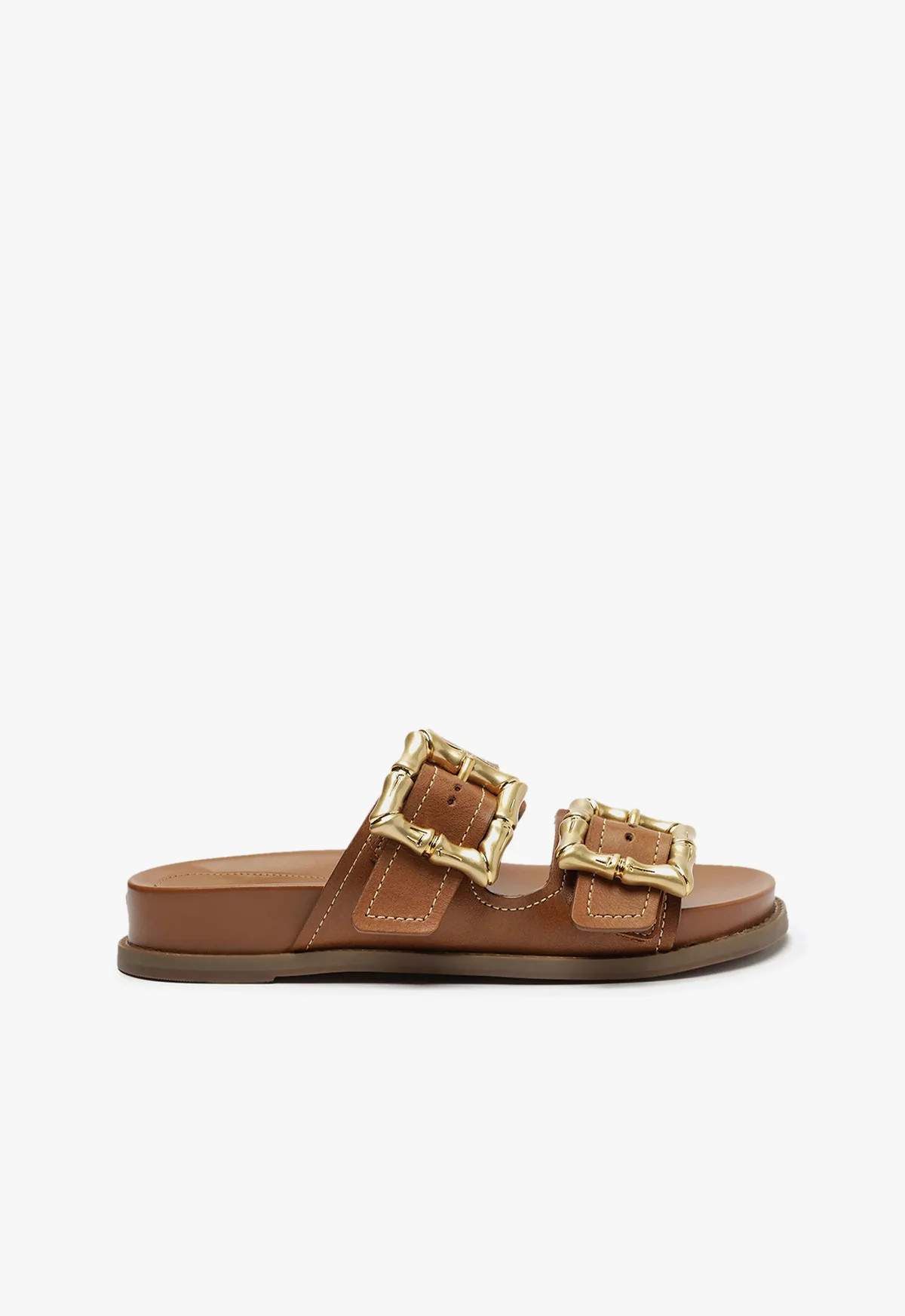 Enola Sporty Leather Sandal - Flatform Sandals - Buckle Sandals - Sports Sandals | Schutz (US)