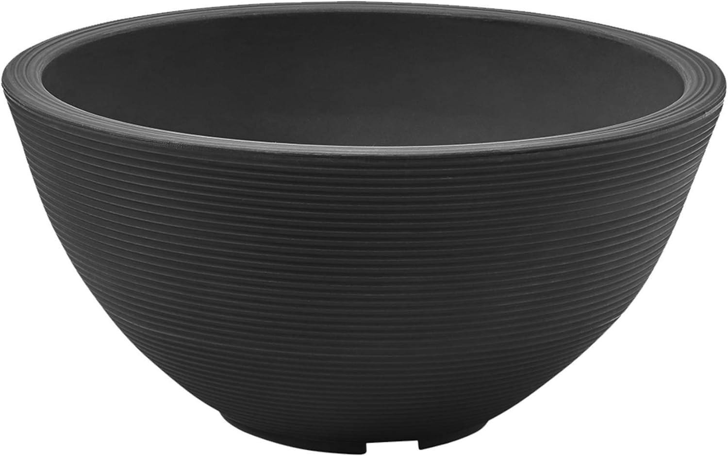 Crescent Garden Delano Planter, Double-Walled Plant Pot, 16-Inch (Caviar Black) | Amazon (US)