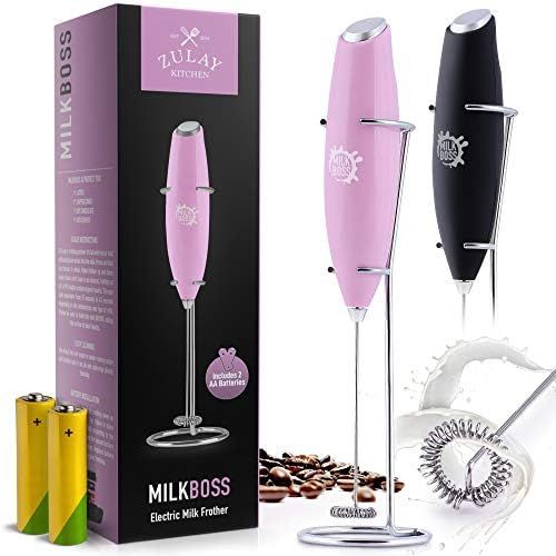 Zulay Milk Boss (Batteries Included) Milk Frother Electric Foam Maker - Whisk Milk Frother Handhe... | Amazon (US)