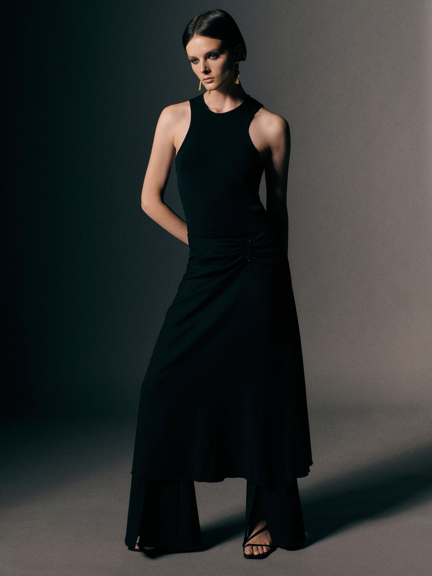 Ribbed halter top | Massimo Dutti US