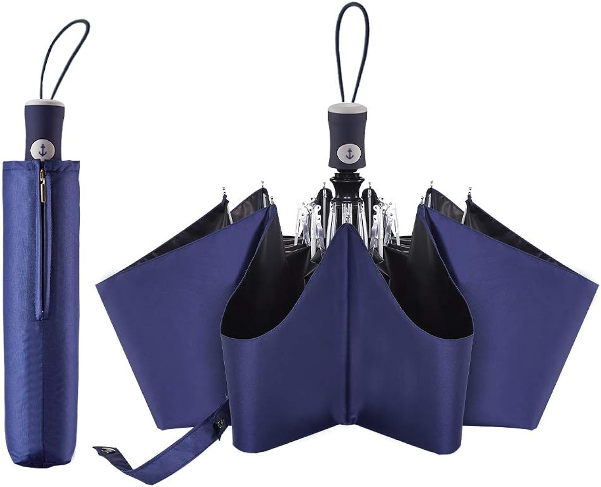 DBA FDJASGY Sun Umbrella Compact Folding Travel Umbrella Auto Open and Close for Windproof, Rainp... | Amazon (US)