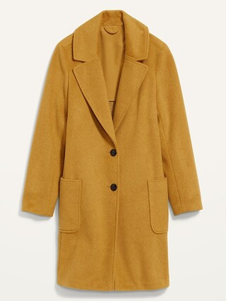 Oversized Soft-Brushed Overcoat for Women | Old Navy (US)