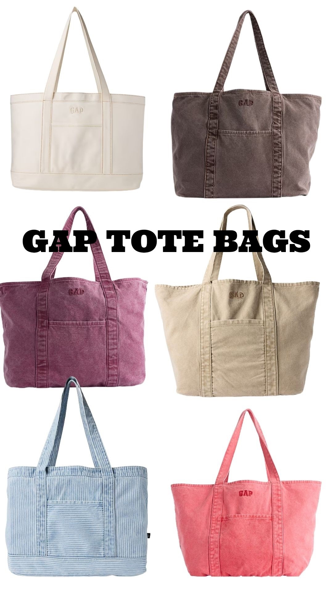 The cutest tote bags from GAP

#LTKmomlife #LTKTravel #LTKSaleAlert