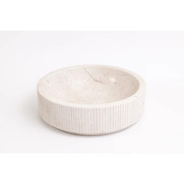 Laguna Marble Ojinaga Marble Circular Bathroom Sink | Wayfair North America