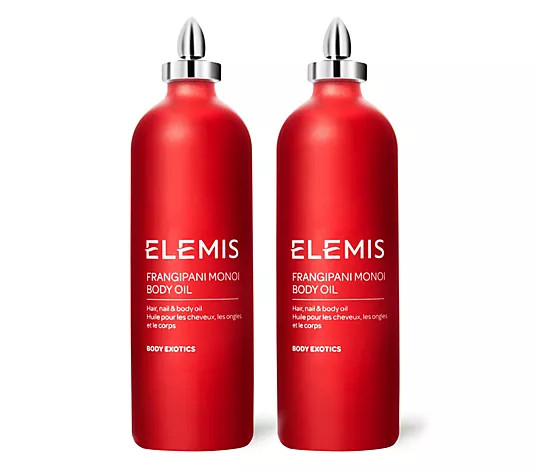 ELEMIS Frangipani Monoi Body Oil Duo - QVC.com | QVC