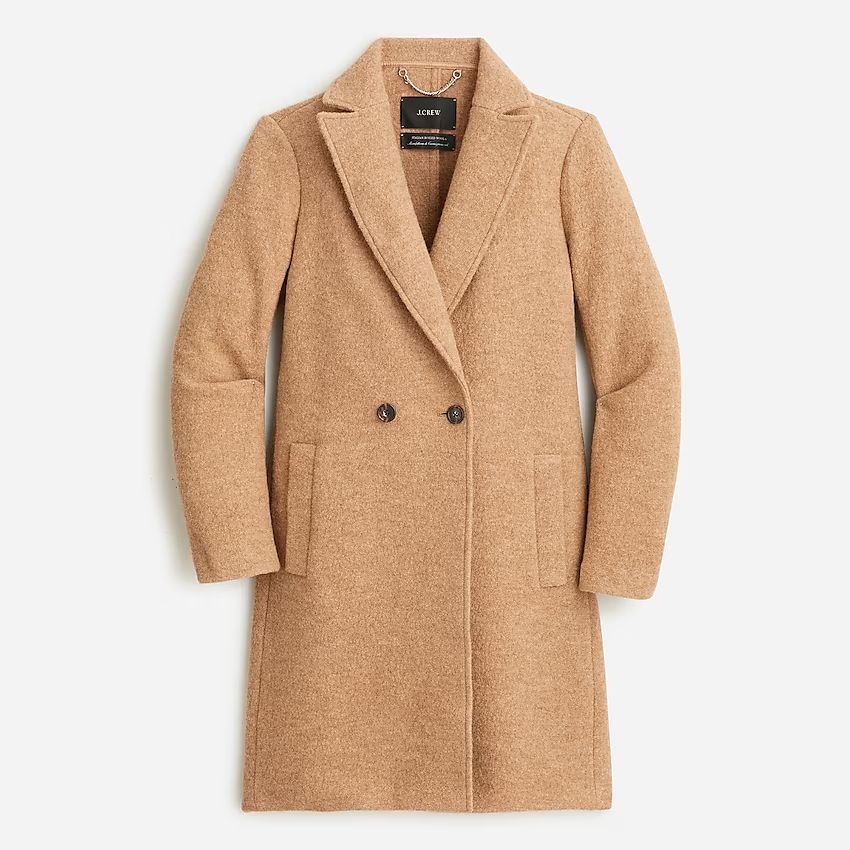 J.Crew: New Daphne Topcoat In Italian Boiled Wool For Women | J.Crew US