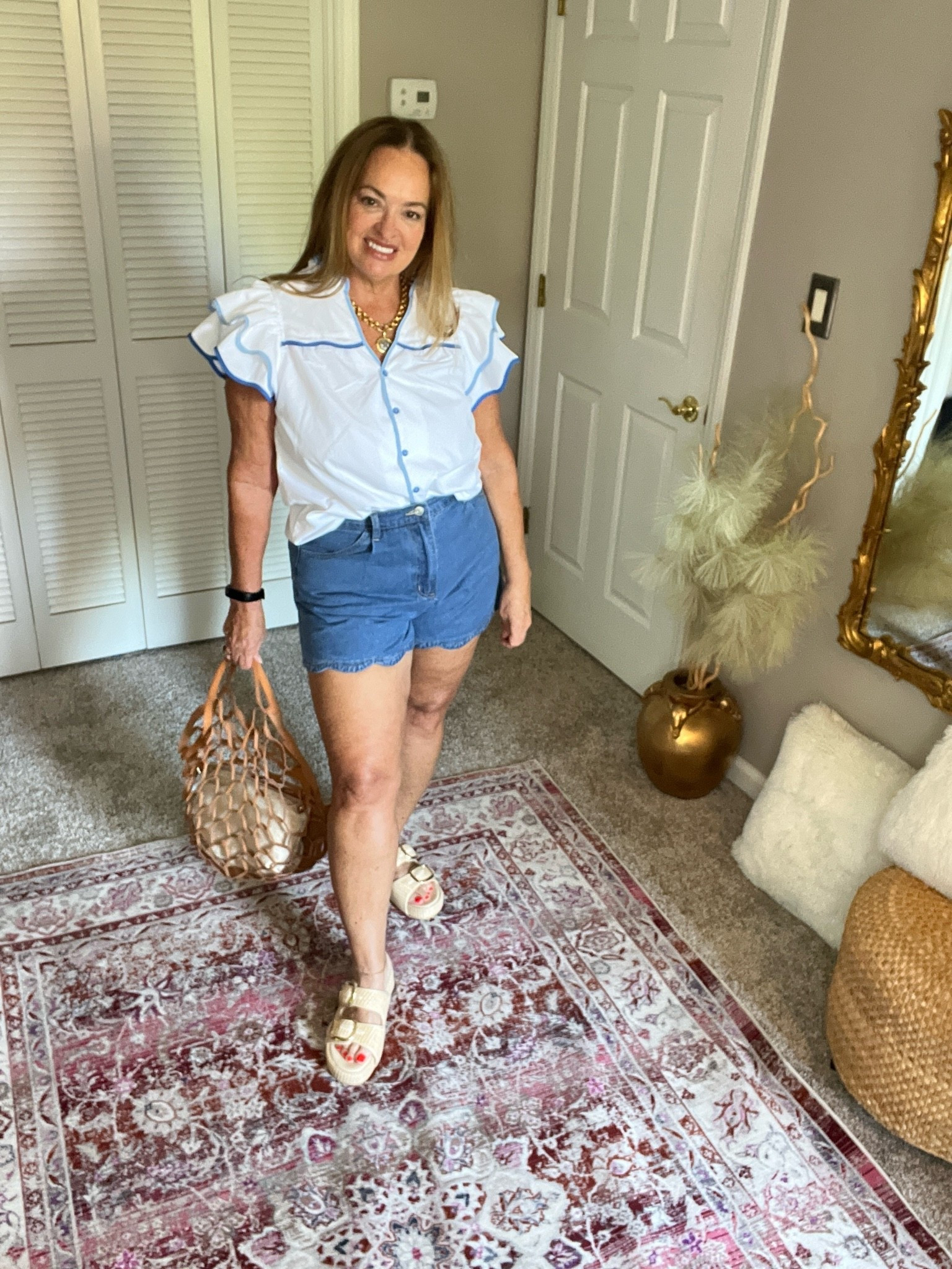 Scallops and ruffles!

#LTKgrwm #LTKootd #LTKmomlife
