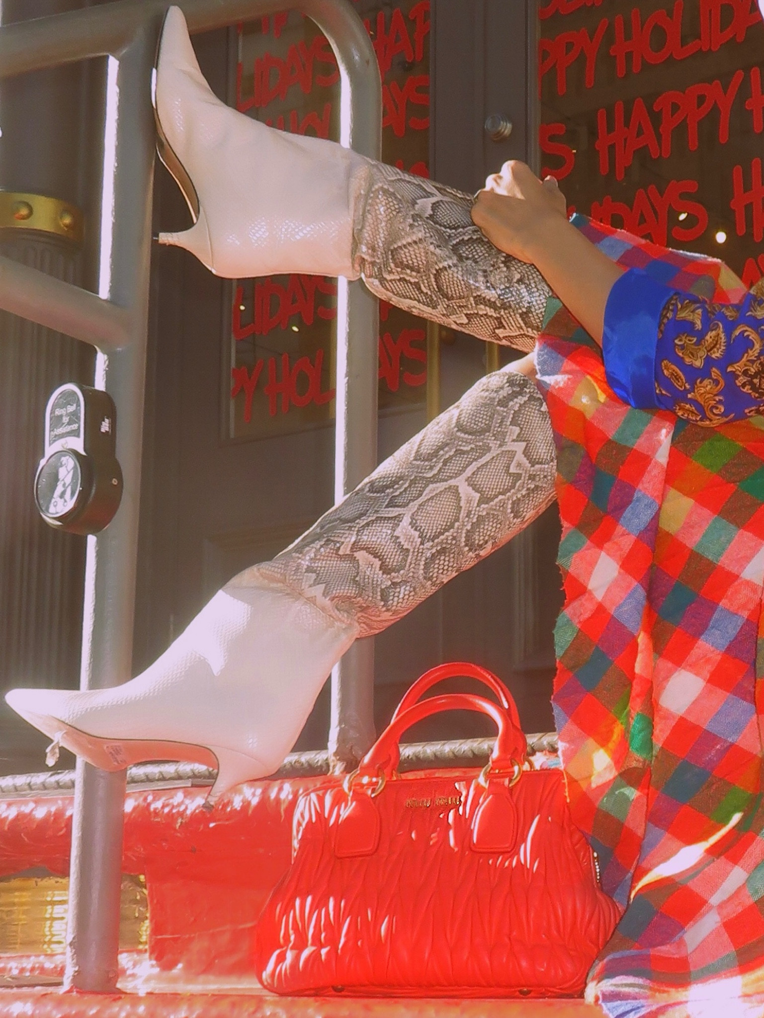 Cute pairing of cream snakeskins with a bold red miu miu 🌶️✨

#LTKSeasonal #LTKStyleTip #LTKItBag