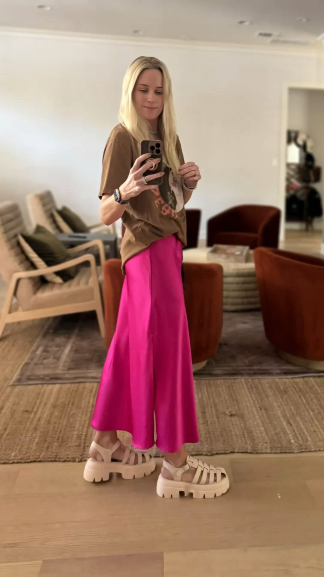 Slip skirt & graphic tee (aka If comfort and color had a baby)
•
#AmazonFashionFinds #GraphicTeeOutfit #PinkMaxiSkirt #AmazonSummerStyle #festivaloutfit #satinskirtoutfit #LTKUnder50 #ColorPopStyle #AmazonWomensFashion #PlatformSandalsLook #StatementSkirtOutfit #LTKAffordableStyle #fishermansandals#LTKSummerEdit

#LTKShoeCrush #LTKFindsUnder50