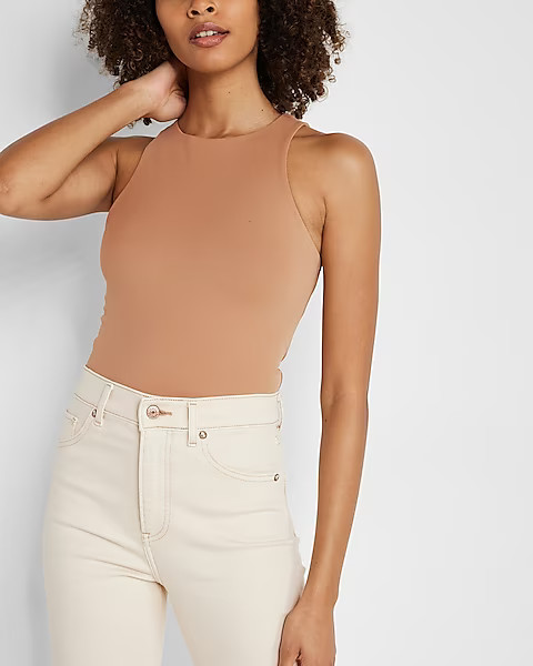 Body Contour High Compression High Neck Cropped Tank | Express