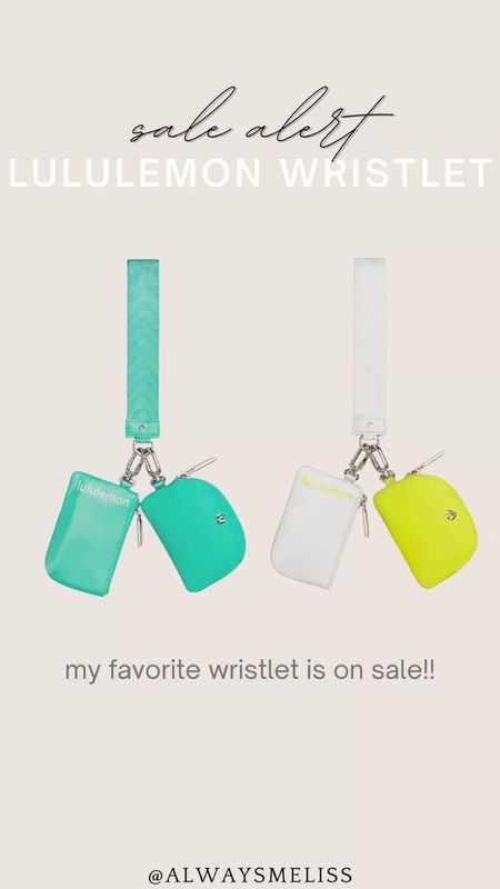 My favorite wristlets are on sale in two colors.  Lululemon Must have! Great gift idea too!

Lululemon
Wristlet 
Gift for her

#LTKFindsUnder100 #LTKSaleAlert #LTKFindsUnder50