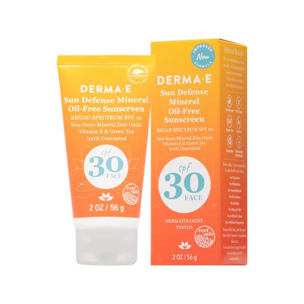 Sun Defense Mineral Oil-Free Sunscreen Face | DERMAE