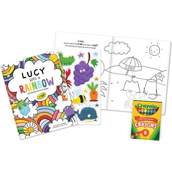 Crayola “Learn Colors" Personalized Coloring Book, Stickers and Crayons Gift Set | Maisonette