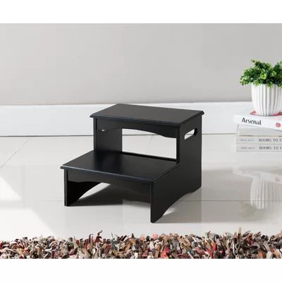 Hazleton 2-Step Manufactured Wood Step Stool Winston Porter | Wayfair North America