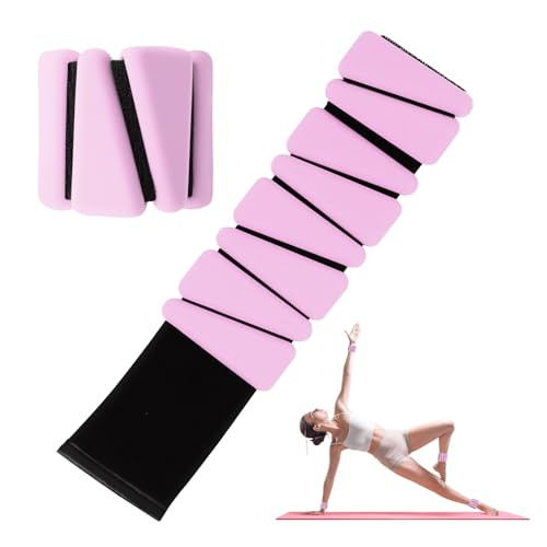 Wrist Weights Set of 2, Adjustable Wrist and Ankle Weights Set for Women and Men, Wearable Silicone Wrist Bangles for Yoga, Dance, Pilates, Swimming, Cardio, Aerobics, Gym (Little Pink) | Amazon (US)