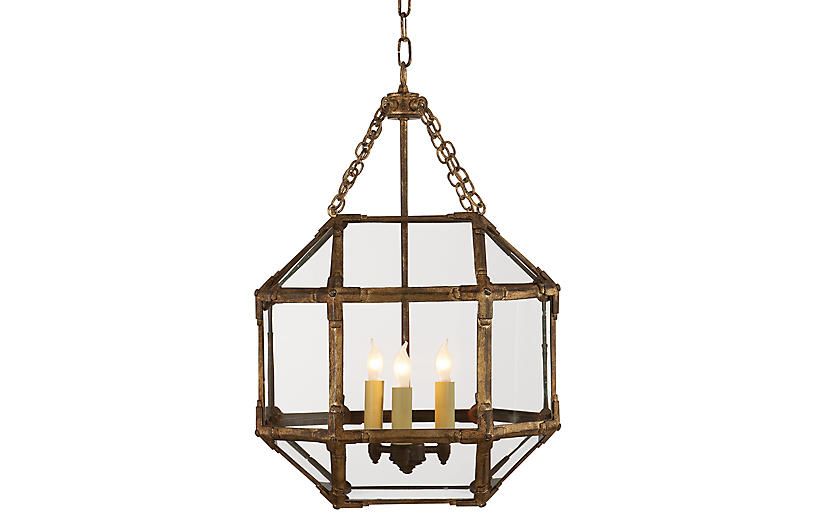 Morris Lantern - Antiqued Gold/Clear - Visual Comfort | One Kings Lane